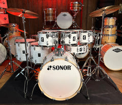 Sonor AQ2 Stage Set 7-piece Shell Pack in White Pearl