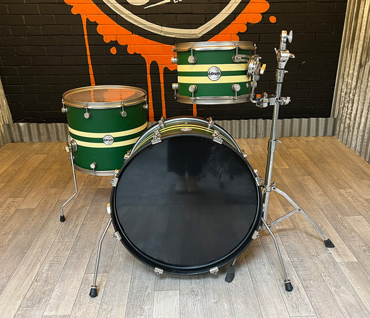 Pre-Loved Ddrum Reflex 3-piece Shell Pack in Rally Sport Green and Creme