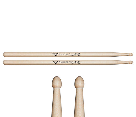 Vater Sugar Maple Classics 2B Wood Tip Drumsticks