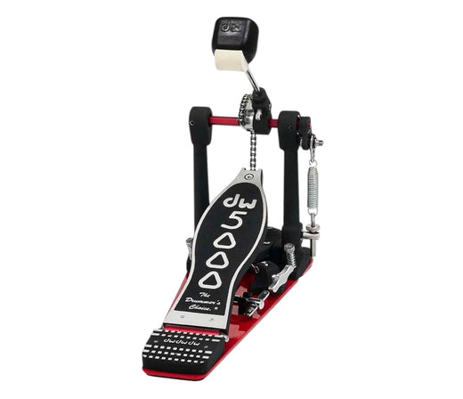 DW 5000 Series Accelerator Single Chain, Narrow Footboard Single Bass Drum Pedal w/ Bag