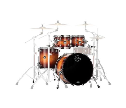 Mapex Saturn Evolution Rock Birch 4-Piece Shell Pack in Exotic Sunburst