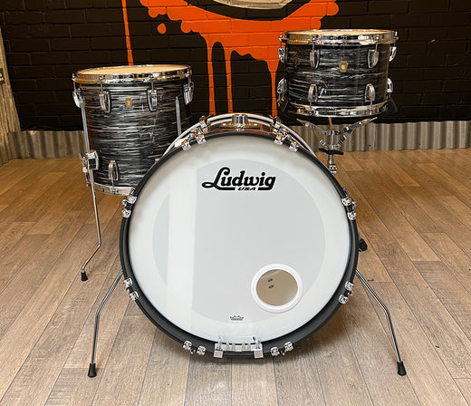 Pre-Loved Ludwig Legacy Mahogany 'Ringo Star' 3-piece Shell Pack in Vintage Black Oyster