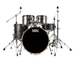 Natal Arcadia UFX 5-piece Drumkit inc. Hardware in Grey Strata