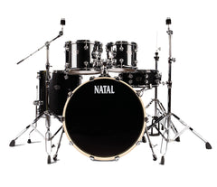 Natal Arcadia Birch F20 5-piece Drumkit inc. Hardware in Black Sparkle