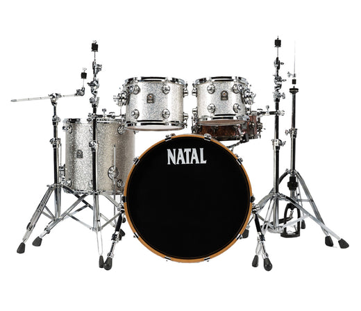 Natal Originals Maple UFX 4-piece Shell Pack in Silver Sparkle