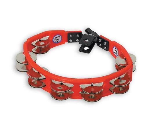 LP Cyclops Mountable Tambourine Steel Jingles in Red