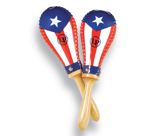 LP Salsa Rawhide Maracas Puerto Rican Flag