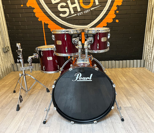 Pre-Loved Pearl Export Series 4-piece Shell Pack in Red Wine