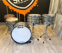 Pre Loved 4-piece Vintage Ludwig Shell Pack + Rogers Floor Tom in Blue Oyster