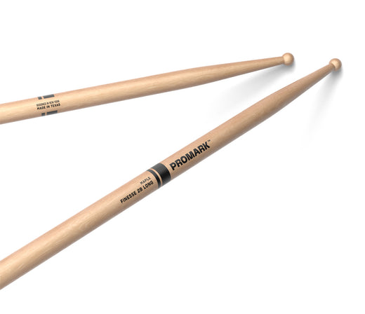 ProMark Finesse 2B Long Maple Drumstick, Small Round Wood Tip