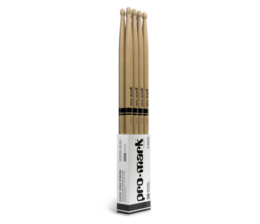 ProMark Classic Forward 2B Hickory Drumstick, Oval Wood Tip, 4-Pack