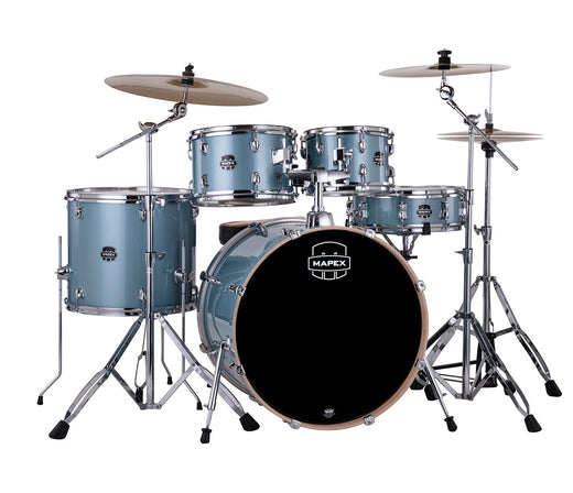 Mapex Venus Rock Complete Drum Kit in Aqua Blue Sparkle