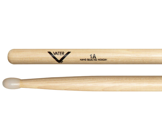 Vater 1A Nylon Tip American Hickory Drumsticks