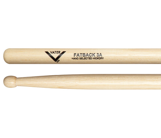 Vater 3A Wood Tip American Hickory Drumsticks