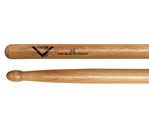 Vater 3S Wood Tip American Hickory Drumsticks