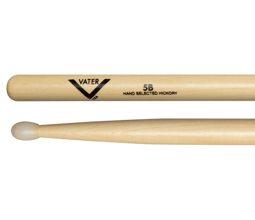 Vater 5B Nylon Tip American Hickory Drumsticks