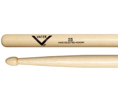 Vater 5B Wood Tip American Hickory Drumsticks