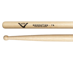 Vater Manhattan 7A Wood Tip American Hickory Drumsticks