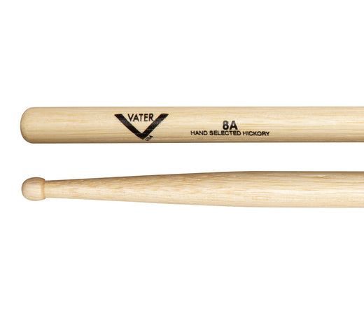 Vater 8A Wood Tip American Hickory Drumsticks