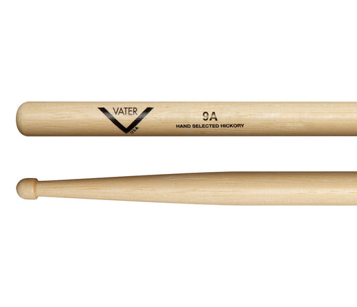 Vater 9A Wood Tip American Hickory Drumsticks