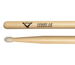 Vater Power 5B Nylon Tip American Hickory Drumsticks