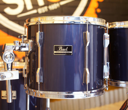 Reduced - Pearl Export Pro Series 7 Piece Drum Kit in Dark Blue