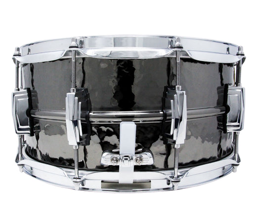 LUDWIG 14 X 6.5 LB417K HAMMERED BLACK BEAUTY SNARE DRUM, BRASS