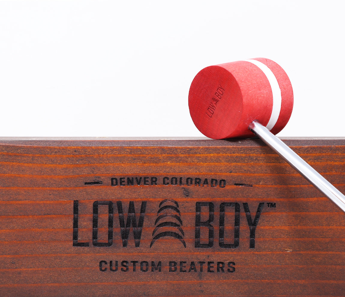 Low Boy Lightweight Beater - Red with White Stripe