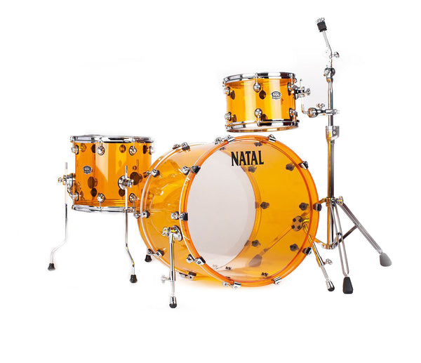 Natal Arcadia Acrylic 3-Piece Shell Pack in Transparent Orange 